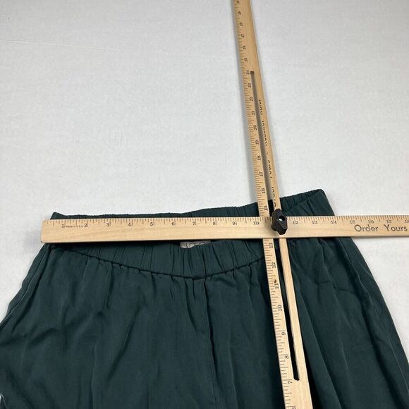 LOGO Lori Goldstein Womens Wide Leg Pull On Green Lounge Relaxed Fit SMALL - Picture 6 of 12